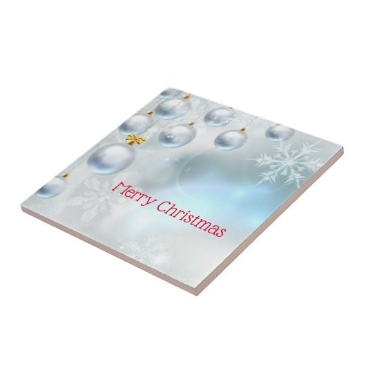 Weihnachtsschmuck und Schneeflocken Fliese (Seite)