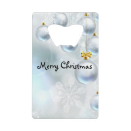 Weihnachtsschmuck und Schneeflocken Geldbeutel Flaschenöffner