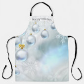 Weihnachtsschmuck und Schneeflocken Schürze (Vorderseite)