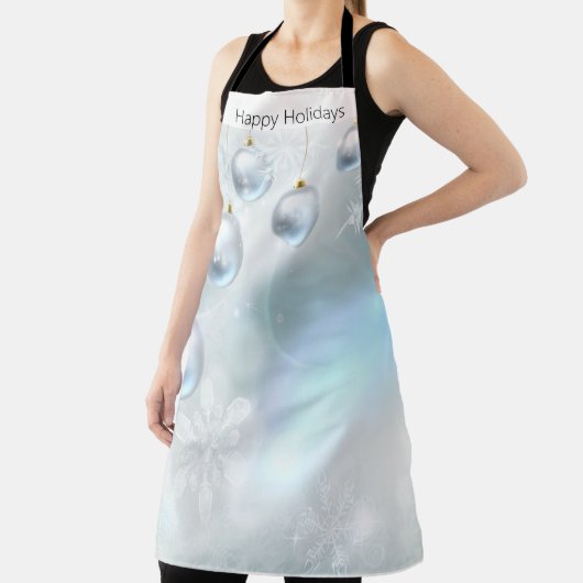 Weihnachtsschmuck und Schneeflocken Schürze (InSitu)