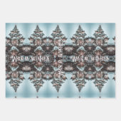 Weihnachtsschmuck und Weihnachtsbaum Geschenkpapier Set (Vorderseite 3)