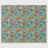 Weihnachtsschmuck und Weihnachtsfeiertage Geschenkpapier (Flach)