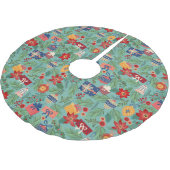 Weihnachtsschmuck und Weihnachtsfeiertage Polyester Weihnachtsbaumdecke (Schrägansicht)