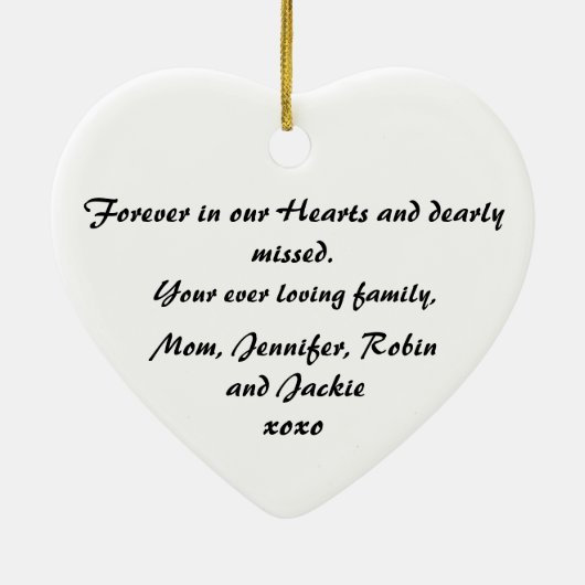 Weihnachtsschmuck Vater Liebe Erinnerung Personali (Hinten)