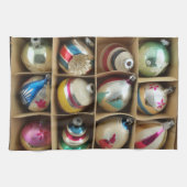 Weihnachtsschmuck, Vintag, Glas, Favoriten Geschirrtuch (Horizontal)