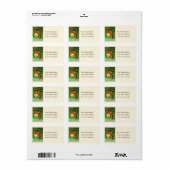 Weihnachtsschmuck - Vintages Adressetikett (Vorne)