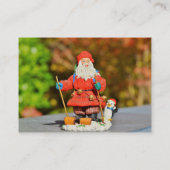 Weihnachtsschmuck Visitenkarte (Rückseite)