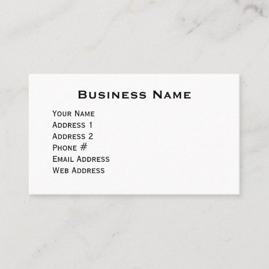 Weihnachtsschmuck Visitenkarte (Vorderseite)