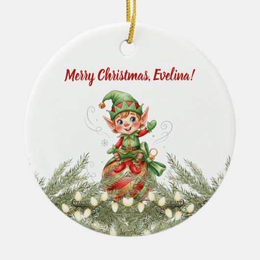 Weihnachtsschmuck vom Elf (Vorne)