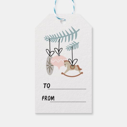 Weihnachtsschmuck von/nach geschenkanhänger (Rückseite)