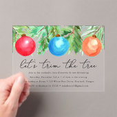 Weihnachtsschmuck Wasserfarbe Party Acryleinladungen (Insitu (Handheld))