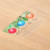 Weihnachtsschmuck Wasserfarbe Party Acryleinladungen (Ablage )