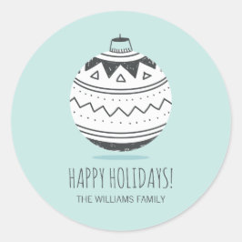 Weihnachtsschmuck Weihnachtsaufkleber Runder Aufkleber