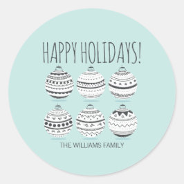 Weihnachtsschmuck Weihnachtsaufkleber Runder Aufkleber