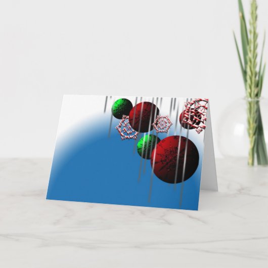 Weihnachtsschmuck Weihnachtsbäder Weihnachtsdekora Feiertagskarte (Vorderseite)