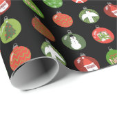 Weihnachtsschmuck Weihnachtsbäder Weihnachtsfeiert Geschenkpapier (Rolleneckpunkt)