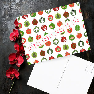 Weihnachtsschmuck Weihnachtsbäder Weihnachtsfeiert Postkarte