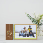 Weihnachtsschmuck - Weihnachtsfeier - Fotokarte Feiertagskarte (Stehend Vorderseite)