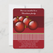 Weihnachtsschmuck Weihnachtsfeiertage Party Einlad Einladung (Vorderseite)