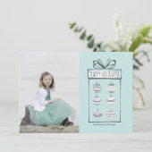 Weihnachtsschmuck Weihnachtsfotokarte Feiertagskarte (Stehend Vorderseite)