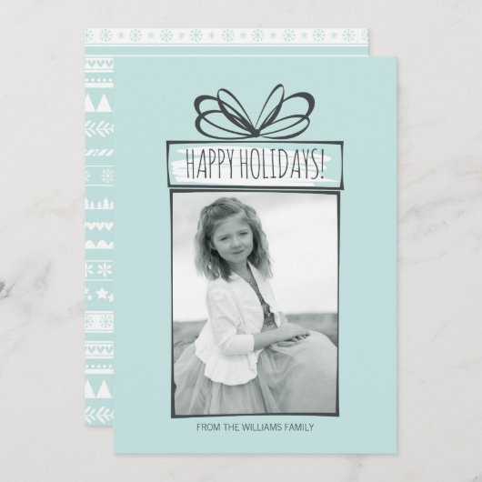 Weihnachtsschmuck Weihnachtsfotokarte Feiertagskarte (Vorne/Hinten)