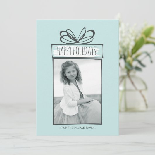 Weihnachtsschmuck Weihnachtsfotokarte Feiertagskarte (Stehend Vorderseite)