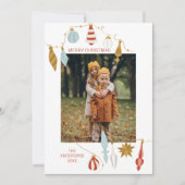 Weihnachtsschmuck Weihnachtsfotokarte Feiertagskarte (Vorderseite)