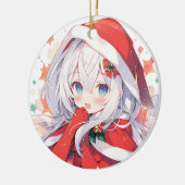 Weihnachtsschmuck, Weihnachtsgeschenk für Anime Keramik Ornament (Links)