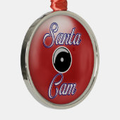 Weihnachtsschmuck/Weihnachtskamera Red Ornament Aus Metall (Rechts)