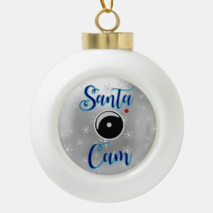 Weihnachtsschmuck/Weihnachtskamera Silver Keramik Kugel-Ornament