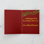 Weihnachtsschmuck Weihnachtskarte bearbeiten Karte (Innenseite)