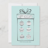 Weihnachtsschmuck Weihnachtskarte Feiertagskarte (Vorderseite)