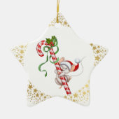 Weihnachtsschmuck-Weihnachtsmäuse Keramik Ornament (Vorne)
