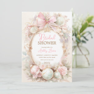 Weihnachtsschmuck, Wiinter-rosa Brautparty Einladung