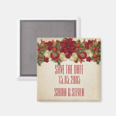 Weihnachtsschmuck Winter Save the Date Magnet (Vorderseite/Rückseite)