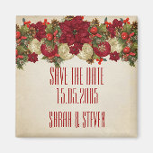 Weihnachtsschmuck Winter Save the Date Magnet (Vorne)