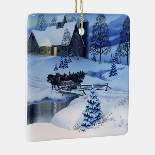 Weihnachtsschmuck Winterszene (Rechts)