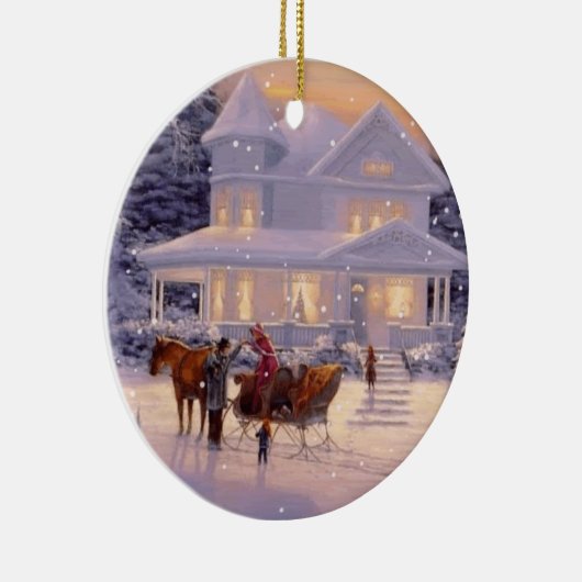 Weihnachtsschmuck Winterszene (Rechts)