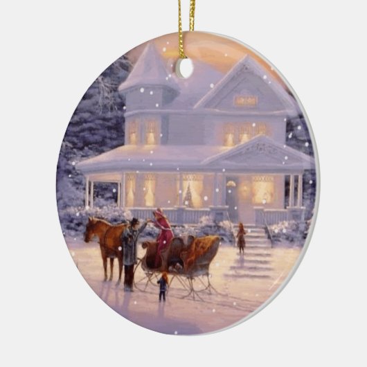 Weihnachtsschmuck Winterszene (Links)