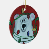 Weihnachtsschmuck - wunderbarer Eisbär (Rechts)