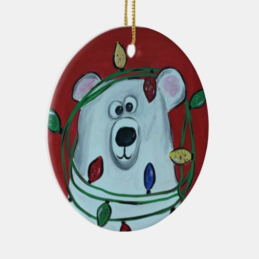 Weihnachtsschmuck - wunderbarer Eisbär (Rechts)