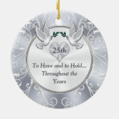 Weihnachtsschmuck zum 25. Geburtstag (Hinten)