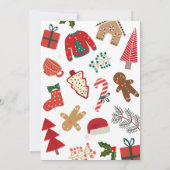 Weihnachtsschmuck zum Geburtstag Einladung (Rückseite)