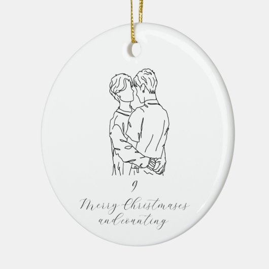 Weihnachtsschmuck zum Jahrestag (quee Liebe) (Links)