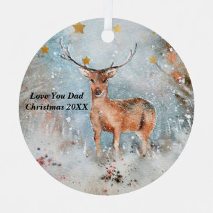 Weihnachtsschmuck zum Vater mit Hirsch
