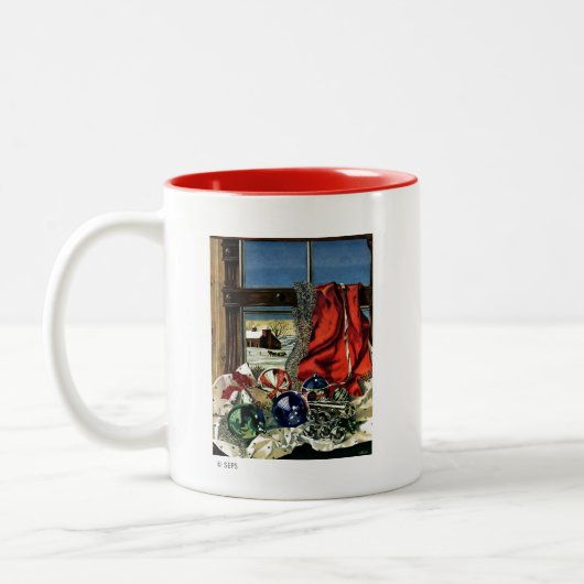 Weihnachtsschmuck Zweifarbige Tasse (Links)