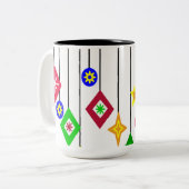 Weihnachtsschmuck Zweifarbige Tasse (Vorderseite Links)