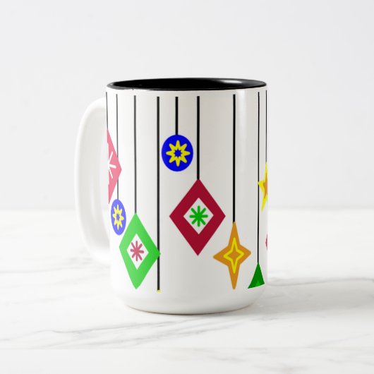 Weihnachtsschmuck Zweifarbige Tasse (Vorderseite Links)
