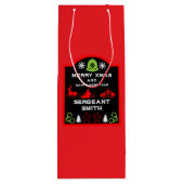 Weihnachtsschmuckflasche Geschenktüte Für Weinflaschen (Rückseite)