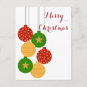 Weihnachtsschmuckkarte Feiertagspostkarte